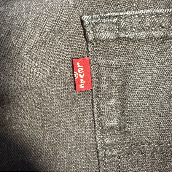 Levi's 502 Taper Fit Stretch Jeans Men's Sz 36x30 Black - Picture 5 of 11